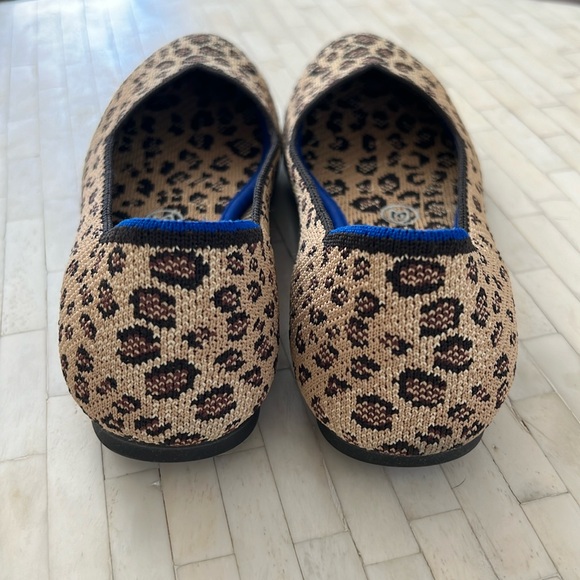 Rothy’s Round Toe Ballet Flats Cheetah Leopard Animal Print - 7.5 - Picture 3 of 7